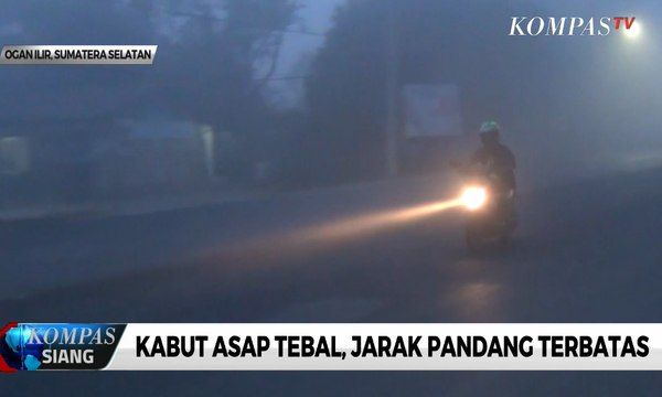 Kabut Asap Tebal, Jarak Pandang di Ogan Ilir Terbatas