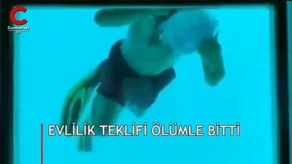 Dünya bu anı konuşuyor... Evlilik teklifinde korkunç son