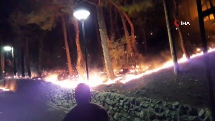 Tarihi Kozan Kalesi'ndeki yangında 3 dekar alan zarar gördü