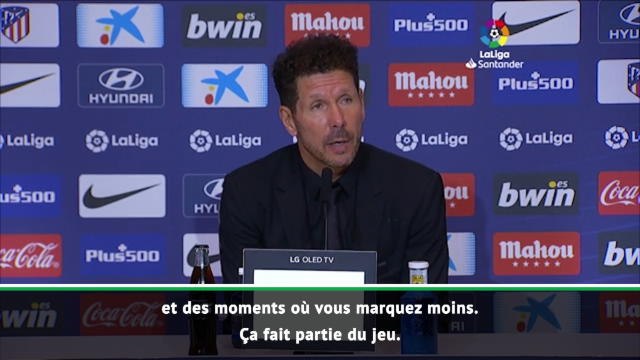 5e j. - Simeone : Nous allons vite retrouver notre efficacité