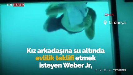 Su altında evlilik teklif ederken boğuldu