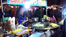 Seafoods, mussel, oysters fried in egg batter - Thai street food