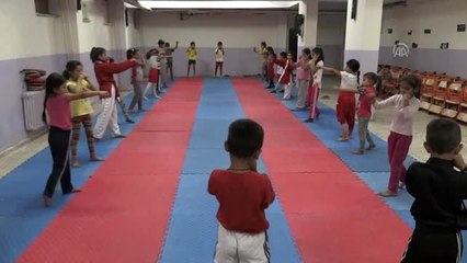 Spor salonları çocuk sesleriyle şenlendi