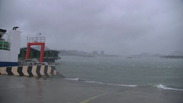 전남 여수 초속 40m 강풍...비바람 최고조 / YTN