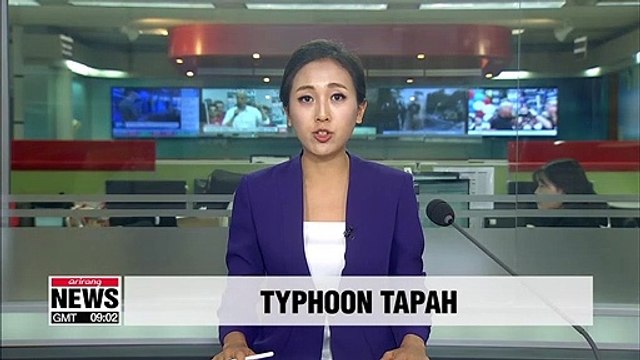 Typhoon Tapah to bring heavy rain and strong gusts nationwide