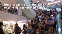 Hong Kong protesters demonstrate inside shopping mall