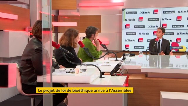 Gabriel Attal sur la PMA pour toutes : Ma conviction, c'est que ce serait méconnaitre la situation d'énormément d'enfants qui sont élevés dans des familles homoparentales ou monoparentales