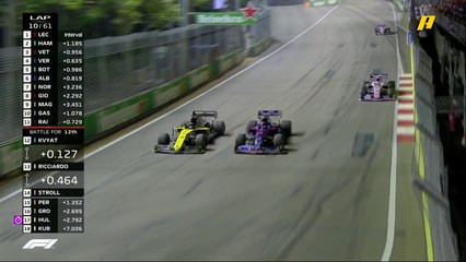 من الأخير إلى المركز 12.. ريكاردو يطير على حلبة سنغافورة