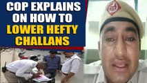 Cop explains how vehicle owner can lower hefty traffic challans, video goes viral |OneIndia News