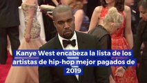 Kanye West encabeza la lista de los artistas de hip hop mejor pagados de 2019