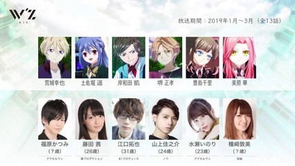 W'z《ウィズ》の声優さんたちは、こんな顔！