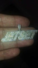 My Custom Iced Out JETSET VS1 Diamond Pendant From @EricDaJeweler