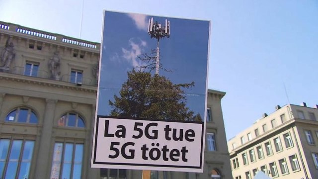 Протест против сетей 5G