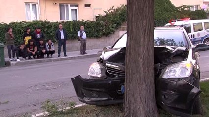 3 kişinin yaralandığı trafik kazasını film gibi izlediler