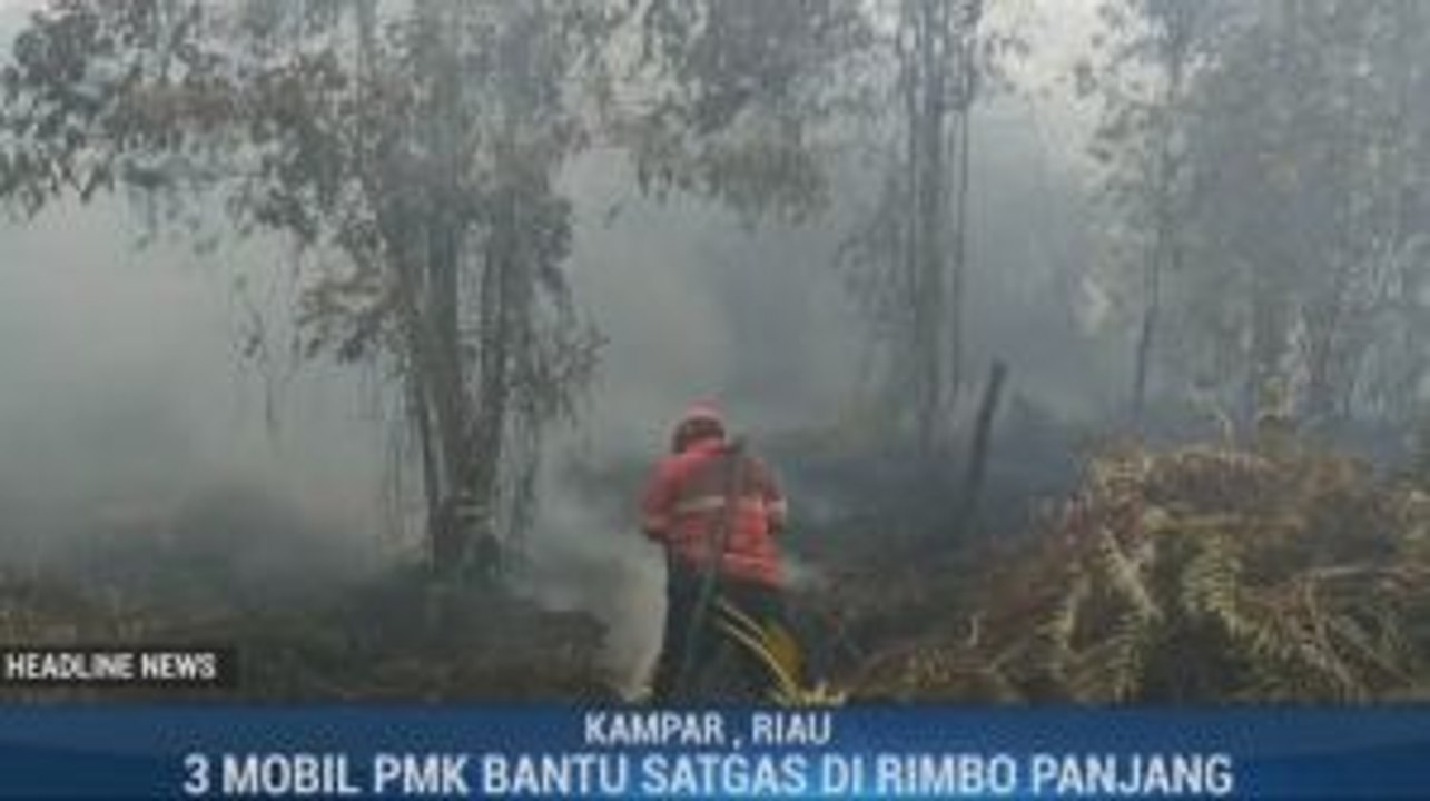 Satgas Terus Berupaya Padamkan Karhutla di Kampar
