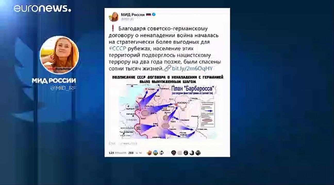 Russisches Außenministerium lobt deutsch-sowjetischen Nichtangriffspakt von 1939