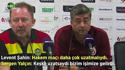 Levent Şahin ve Sergen Yalçın arasında 'uzatma' tartışması