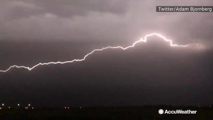 Natural light show against the night sky