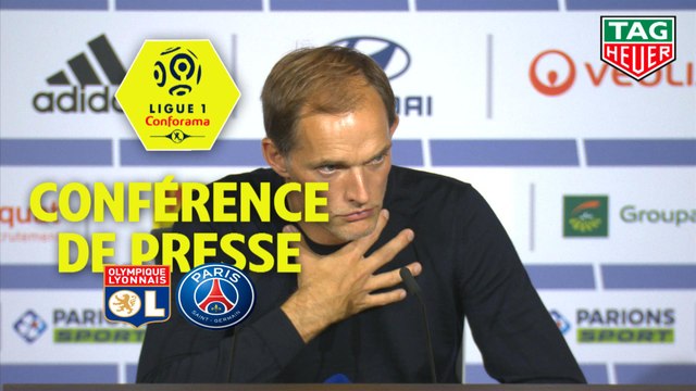 Conférence de presse Olympique Lyonnais - Paris Saint-Germain (0-1) : SYLVINHO (OL) - Thomas TUCHEL (PARIS) / 2019-20