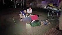 Vítima de queda é socorrida pelo Siate na Avenida Assunção
