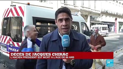 Décès de Jacques Chirac : important dispositif de sécurité devant le domicile de l'ex-président