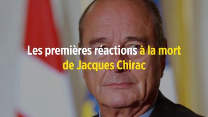 Les premières réactions à la mort de Jacques Chirac