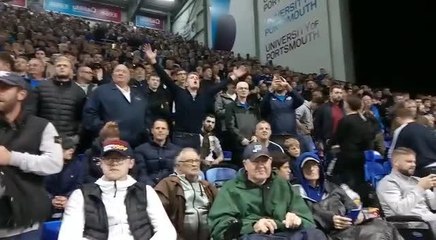 Pompey vs Saints - Crowd reaction