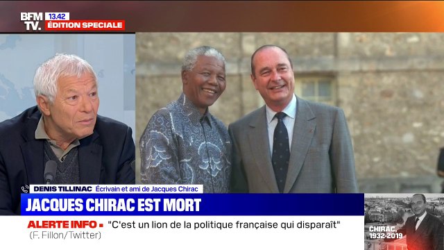 Denis Tillinac, ami de Jacques Chirac, décrit quelqu'un qui dégageait une autorité naturelle