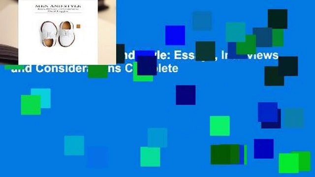 Full version Men and Style: Essays, Interviews, and Considerations Complete