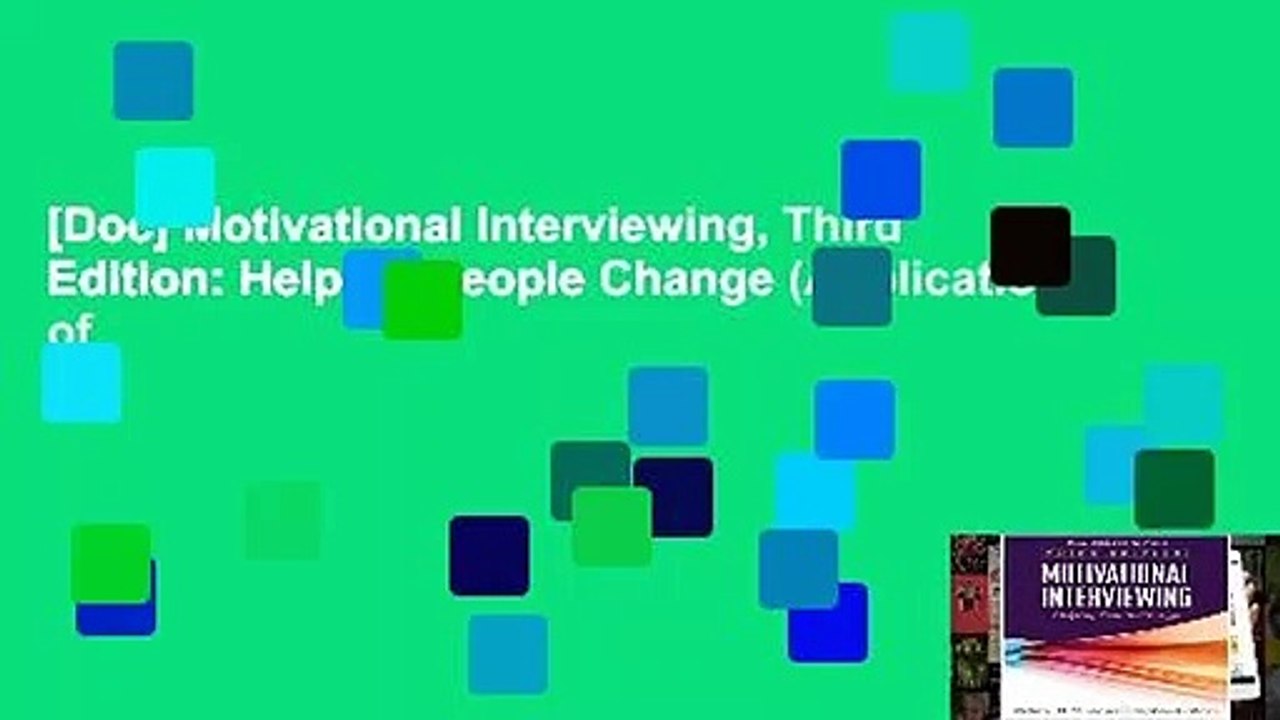 [Doc] Motivational Interviewing, Third Edition: Helping People Change (Applications of
