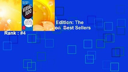 Verbal Judo, Second Edition: The Gentle Art of Persuasion  Best Sellers Rank : #4