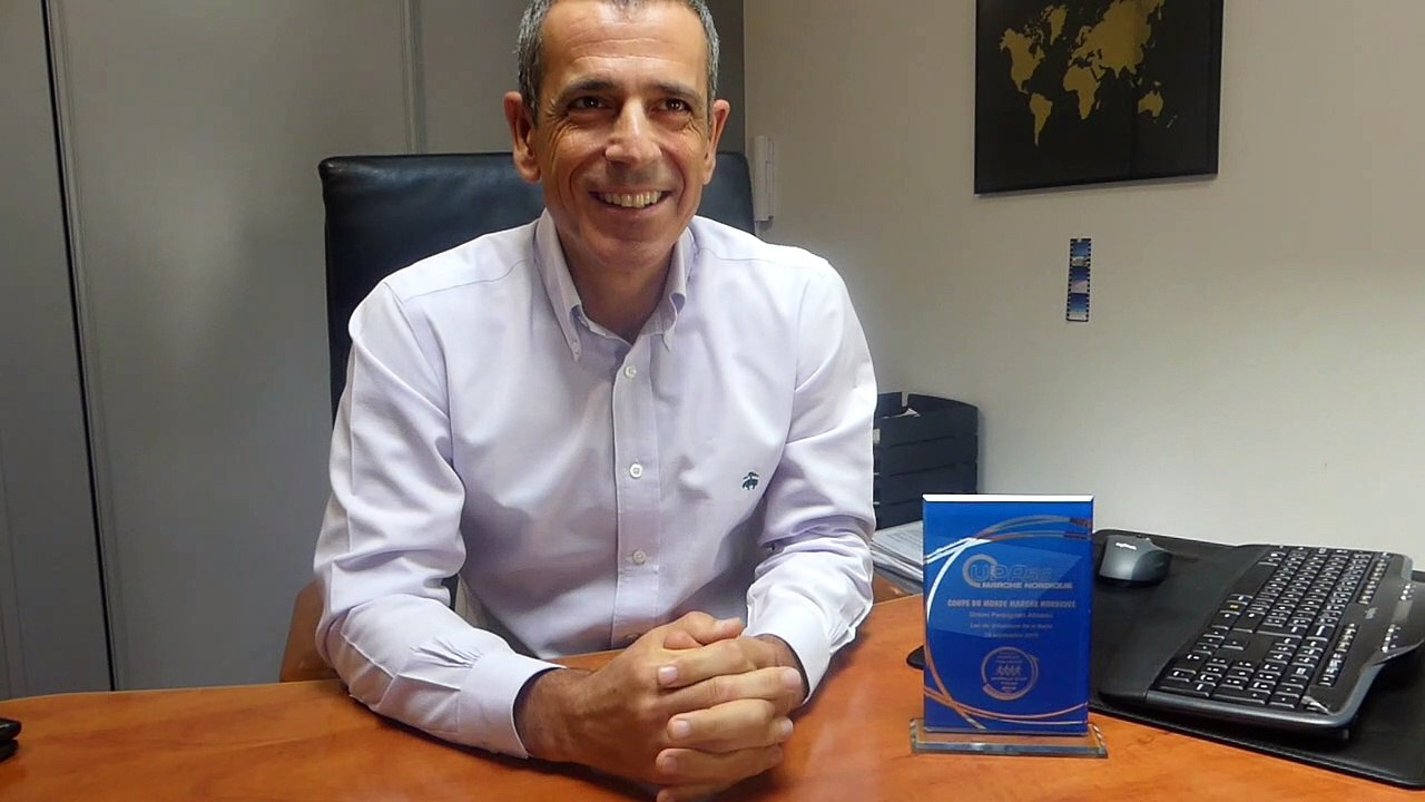 Castries :  Jean-François Aguado, président de l'association La marche nordique Castries