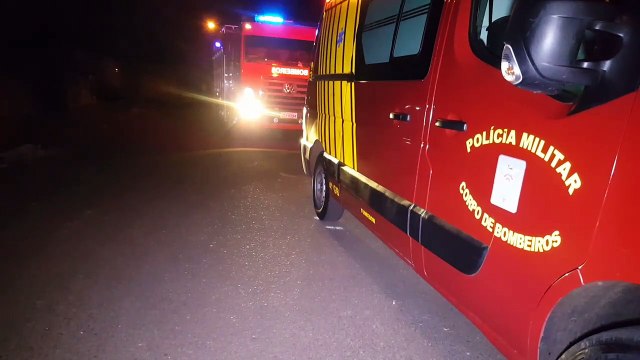 Mulher sofre queda e Bombeiros são acionado no Bairro Guarujá