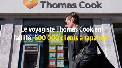 Le voyagiste Thomas Cook en faillite, 600 000 clients à rapatrier