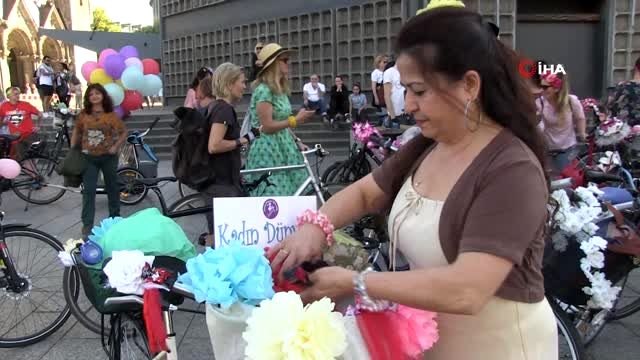 - Süslü Kadınlar Berlin'de pedal çevirdi- Berlin'de Süslü Kadınlar Bisiklet Turu düzenlendi
