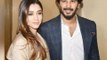 Dulquer Salmaan and his wifey Amal Sufiya attend the screening of 'The Zoya Factor'
