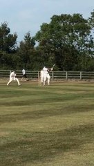 Alastair Cook playing Beds village cricket match