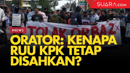 Orator Aksi Gejayan Memanggil: Rakyat Tolak RUU, Kenapa Tetap Disahkan?