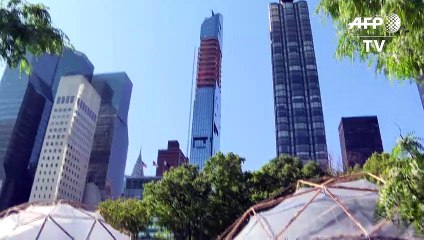 Smog-Zelte beim Klimagipfel: Miese Luft in New York