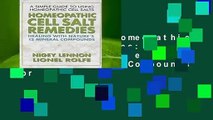 Full version  Homeopathic Cell Salt Remedies: Healing with Nature s Twelve Mineral Compounds  For