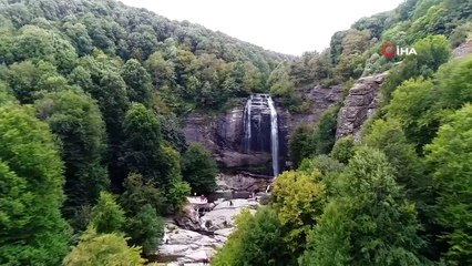 Suuçtu Şelalesi'nin Havadan Görüntüsü Nefesleri Kesti