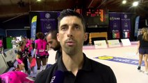 André Sa coach Istres Provence Volley au trophée Femina