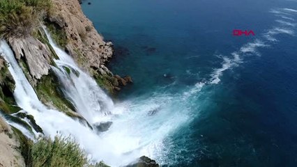 Antalya falezlerde tehlikeli selfie