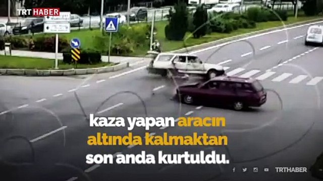 Bolu’daki trafik kazaları kameralara yansıdı