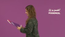 Noelia Vera tras el Consejo de Coordinación de Podemos