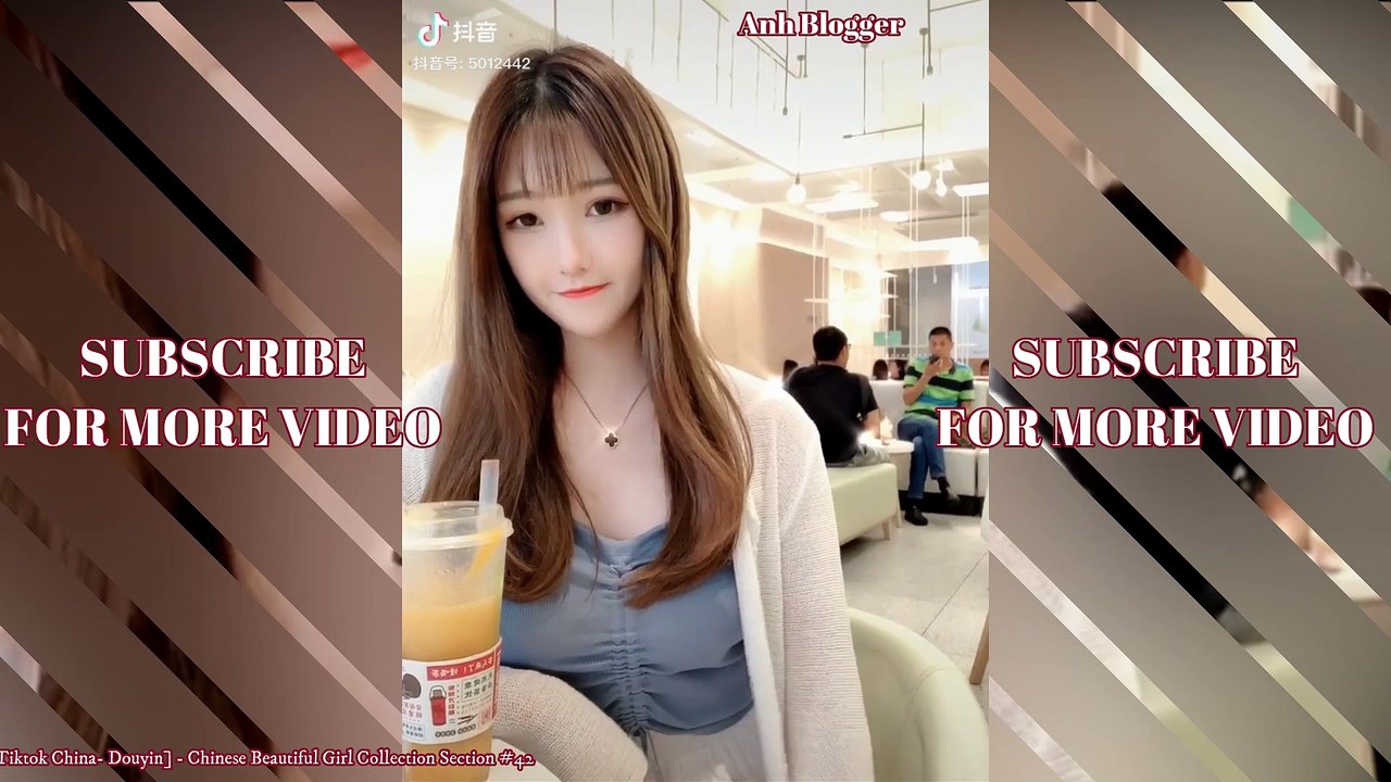 Tiktok China Douyin Chinese Beautiful Girl Collection Section