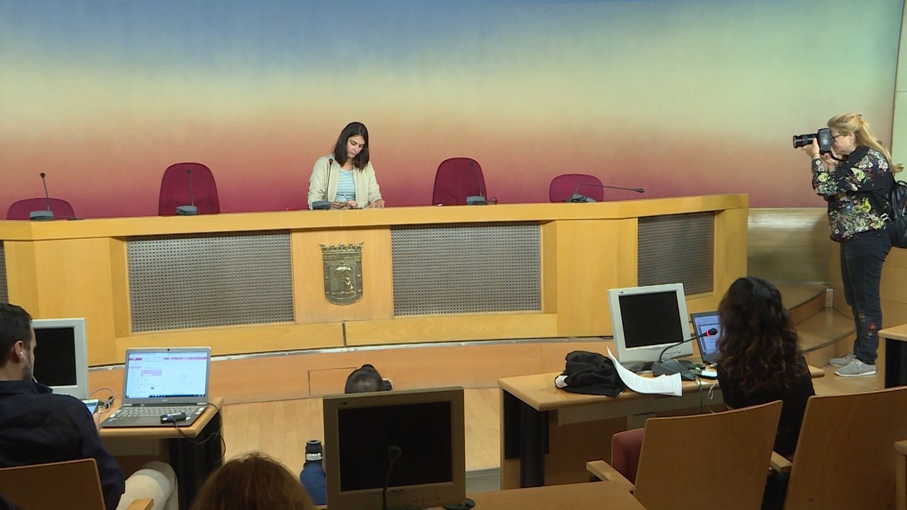 Rita Maestre en rueda de prensa