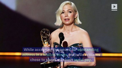 Michelle Williams Pleads for Pay Equality During 2019 Emmy Awards