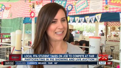 FFA student takes on job to compete at Kern County Fair