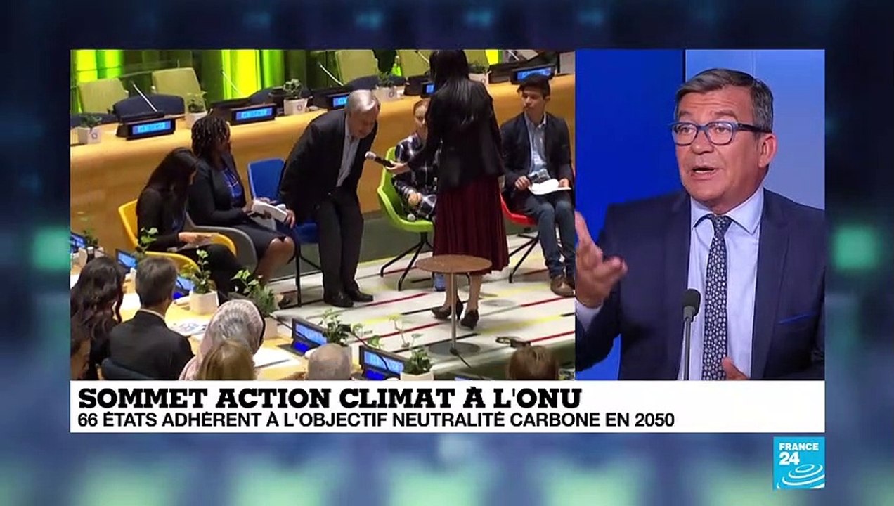 Sommet climat à l'ONU : 66  Etats adhèrent à l'objectif de neutralité carbone en 2050